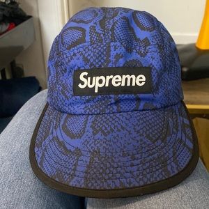 COPY - COPY - Royal snake  blue & black Supreme hat